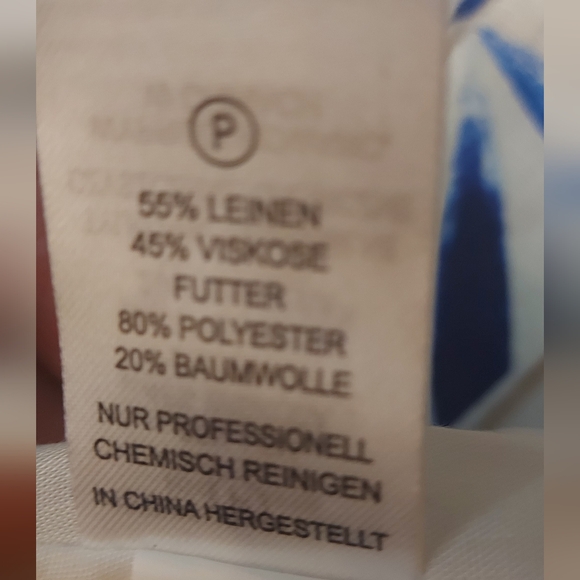 House of Harlow 1960 Dress Blue Floral Mini Coastal Cowgirl Linen Blend - Picture 14 of 16